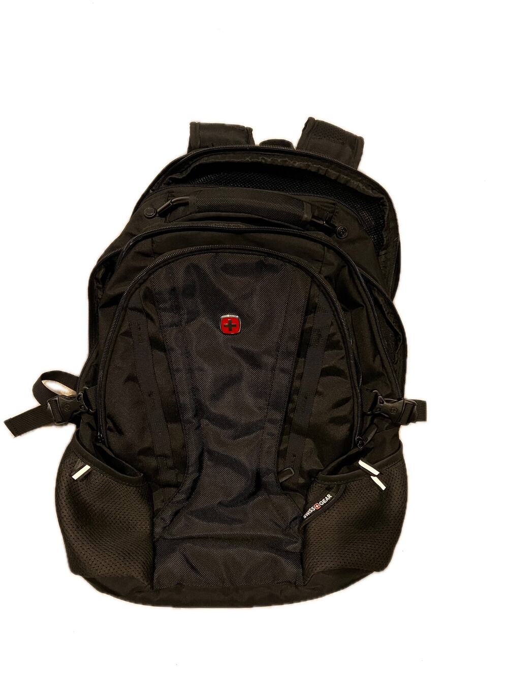 Swiss Gear 3760 Laptop Backpack Black Red